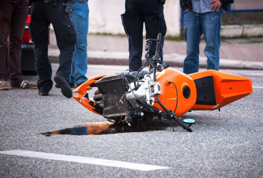 Claim for damages in a motorcycle accident